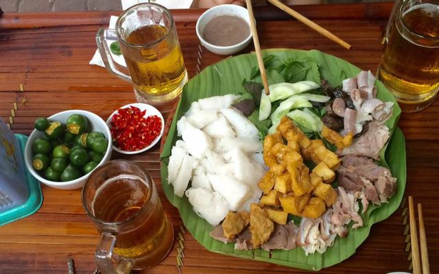 Bún đậu chả cốm