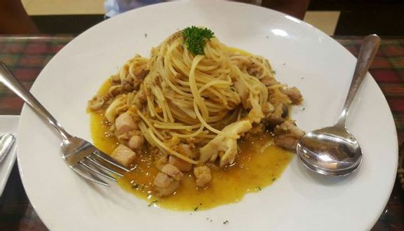 Mỳ Ý Tươi Với Sốt Kem Thịt Hun Khói- Fresh Pasta With Carbonara Sauce ( Sise Lớn)