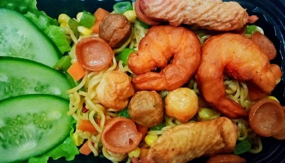 Mì trộn rau củ