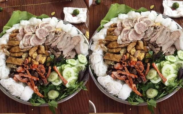 Bún đậu dồi