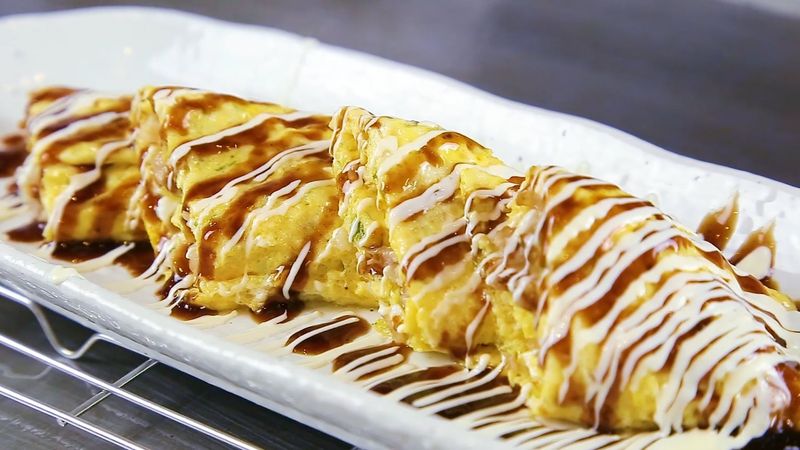 Okonomiyaki Thịt Lợn Phô Mai