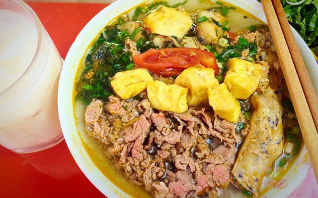 Bún,bánh đa trộn thập cẩm