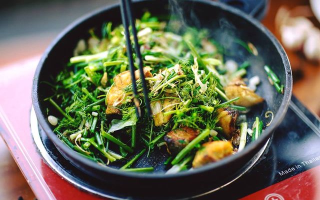Cá Lăng Om Chuối Đậu