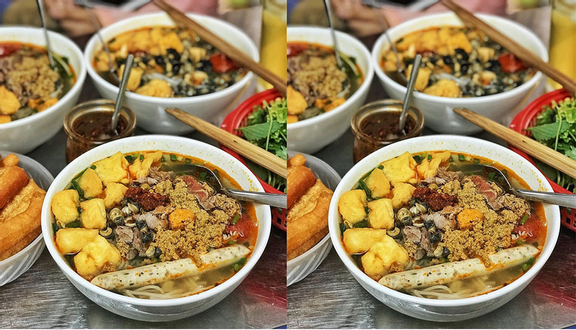 Bún đậu chả cốm