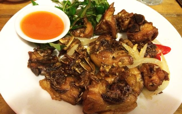 Rau luộc + cơm cháy