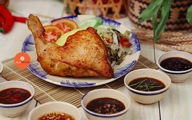 Combo Cơm Gà Mắm Tỏi (Lớn) + Canh Rong Biển