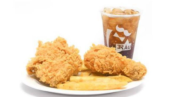 COMBO GÀ RÁN 2 ( 2 miếng gà rán + Coca size L + khoai lang)