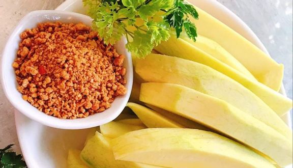 Bánh tráng chấm hành phi