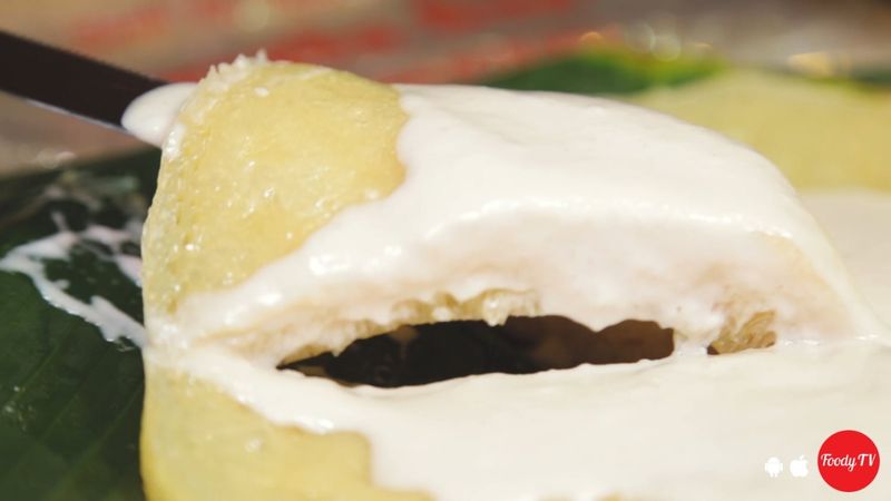 Khoai môn dừa non nướng