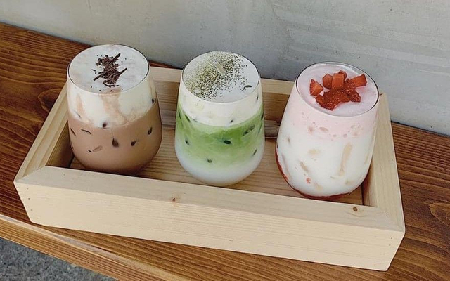 Lục trà sữa hazelnut