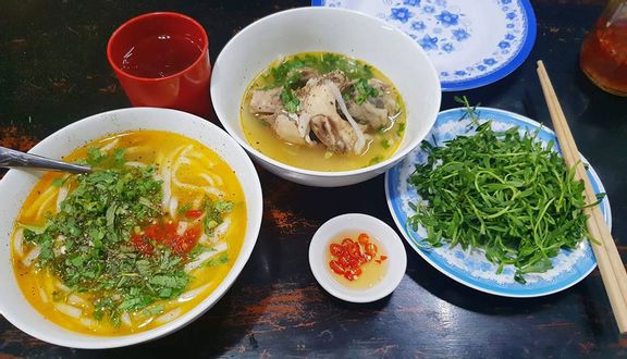 Bún cá lóc chiên giòn đầy đủ