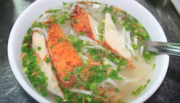 Bún chả cá + mực