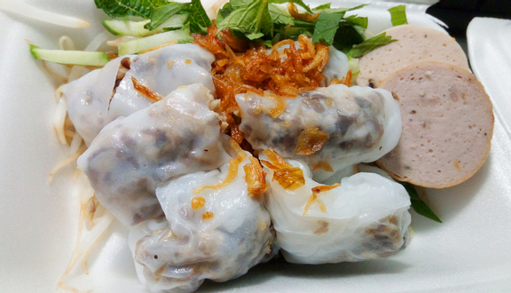 Bánh ướt + chả chiên