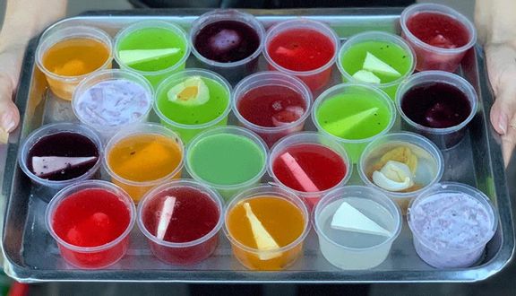 Panna cotta đào