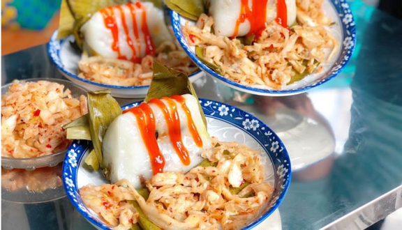 Cb3:  1 Bánh Giò Gà + 1 Sương Sáo Cốt Dừa + 1 Bắp Xào + 1 Kim Chi Thêm