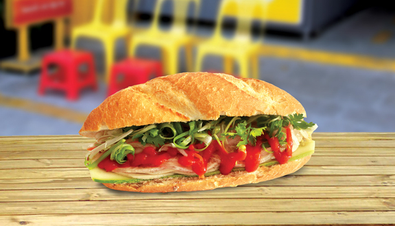 Sandwich heo chiên