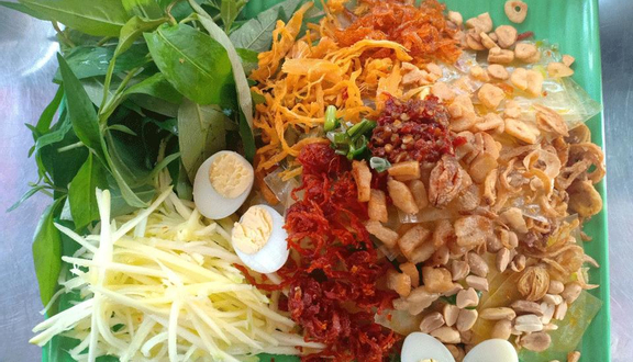 Xoài lắc khô bò, tôm khô