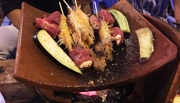 Ba rọi nướng ngói