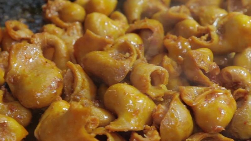 Vú heo nướng