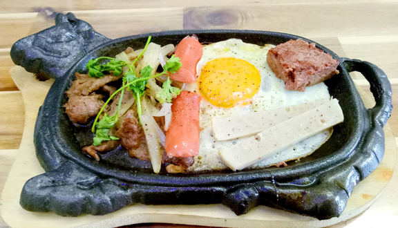 Bò  + trứng + pate