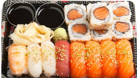M2/Sake Maki/Cuộn cá hồi + Strongbow