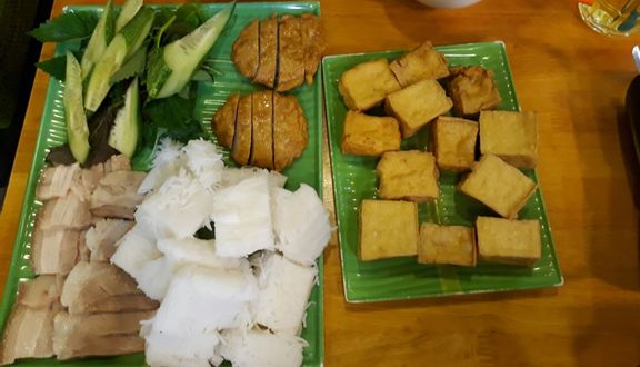 Bún đậu chả cốm