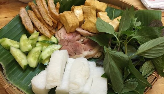 Bún đậu dồi trường (phần)