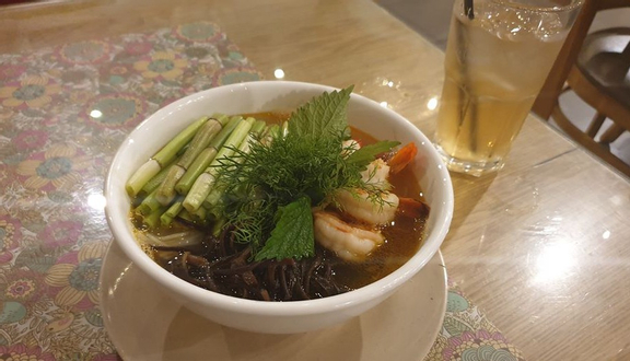 Bánh đa tôm (tôm + mọc)