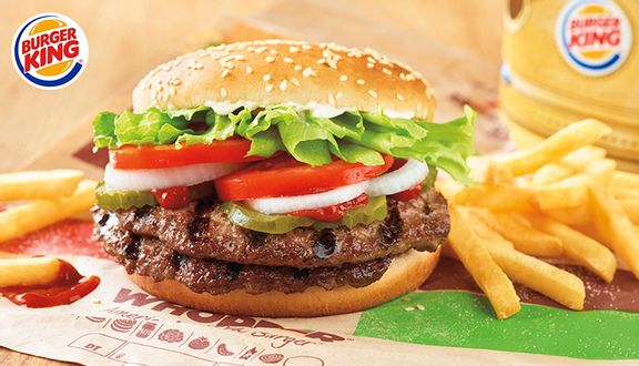 Burger Whopper siêu nhân phô mai (bánh lớn)