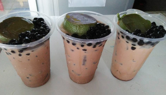 Trà đào miếng đào