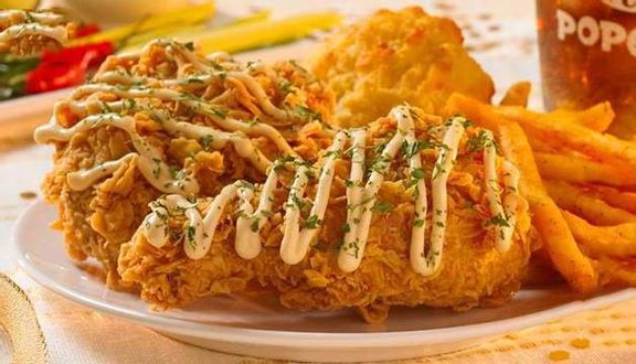 Gà Rán Popeyes Giòn Cay