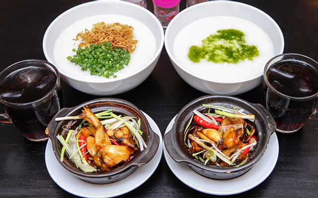 Cháo hương tỏi ếch sa tế (1 con)