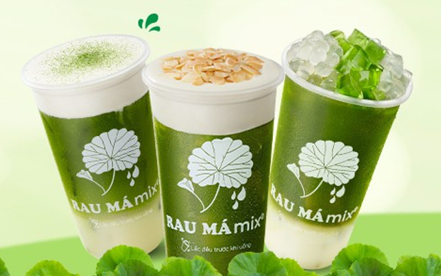 Rau Má Đậu Xanh mix Macchiato