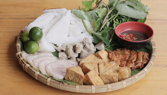 Bún đậu + thịt giò heo + chả cốm