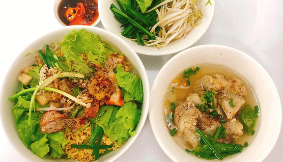 Sủi Cảo Khô Sốt Dầu Hào + Nước Rong Biển Gia Truyền