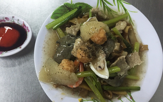 Canh xà lách xoong chay