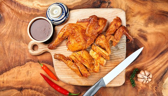 Gà nướng lu muối ớt  (nửa con)