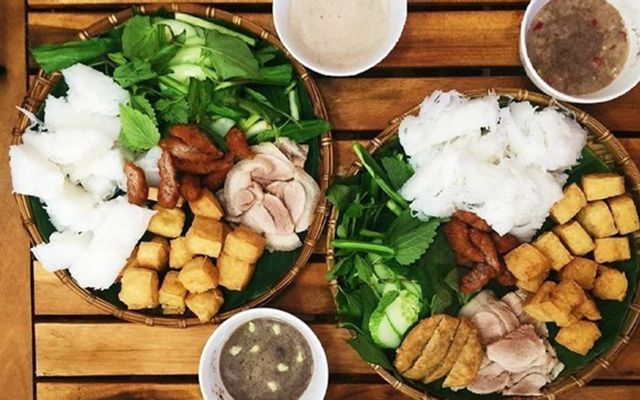 5. Bún đậu thịt chả cốm