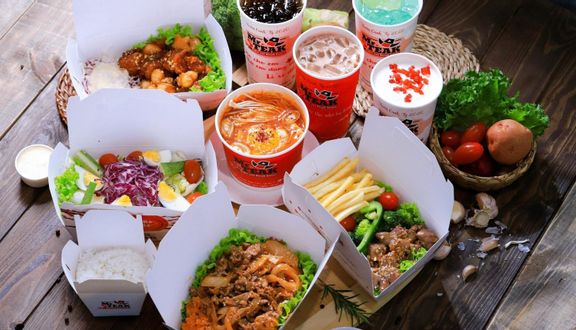 Combo 1 phân cơm tự chọn + canh súp kim chi+ salad trứng