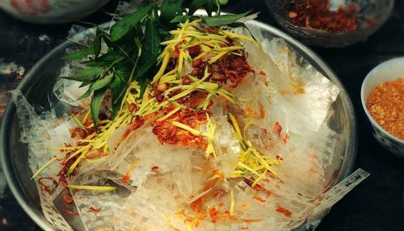 Bánh tráng phơi sương da heo,tép mỡ