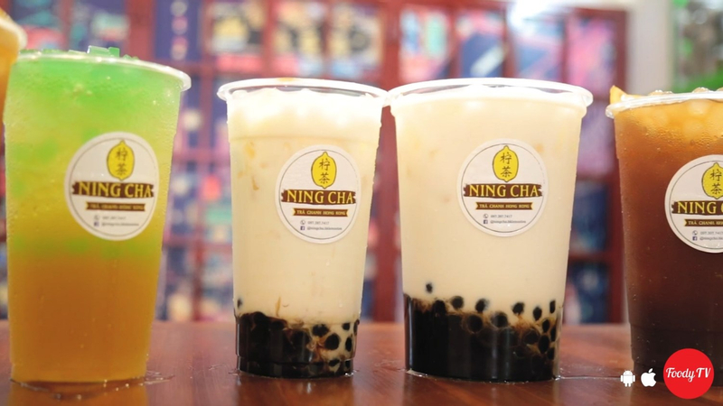 Trà Oolong Sủi bọt + Trân Châu Trắng