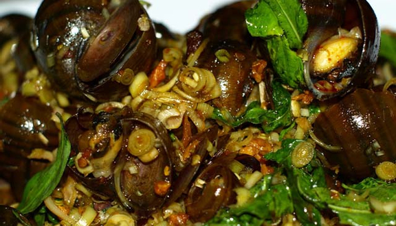 Ốc hương hấp sả