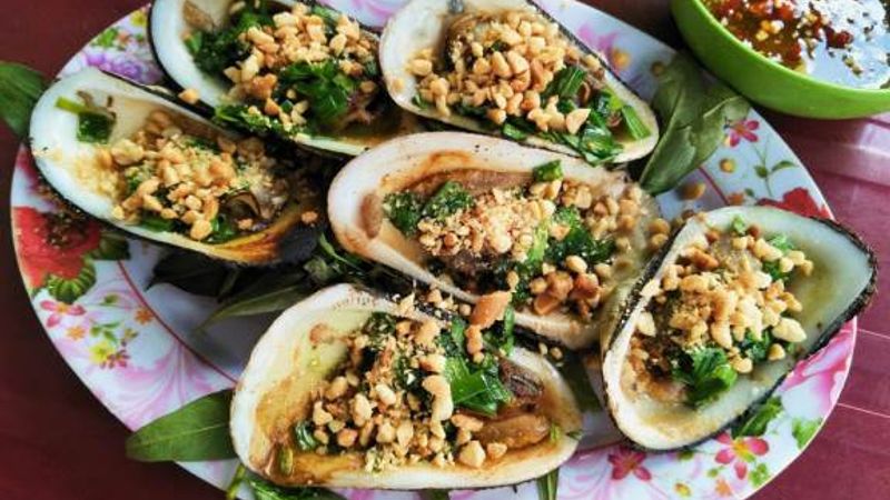 Sò bộp hấp sả