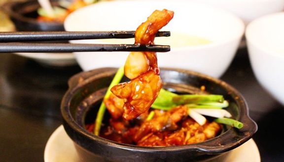 Cháo ếch kho sả