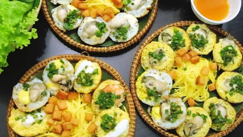 Bánh hỏi nem nướng