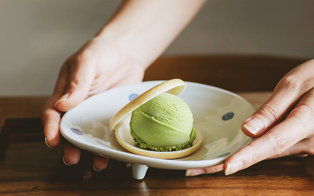 Houjicha Float