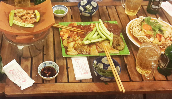 ba rọi trứng bì chả