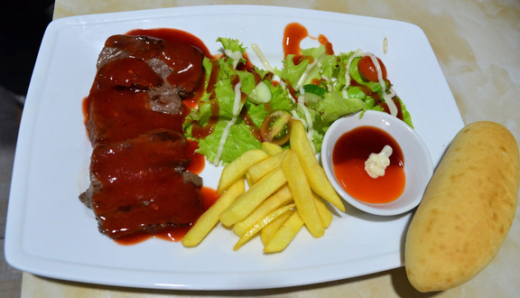 Salad trộn thịt xông khói