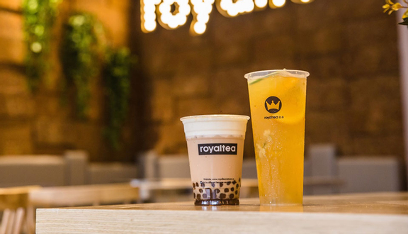 Trà cam vàng mat ong cung đình + trà sữa royaltea