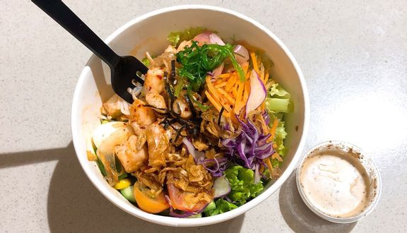 Combo salad thanh cua + ép thơm rốt